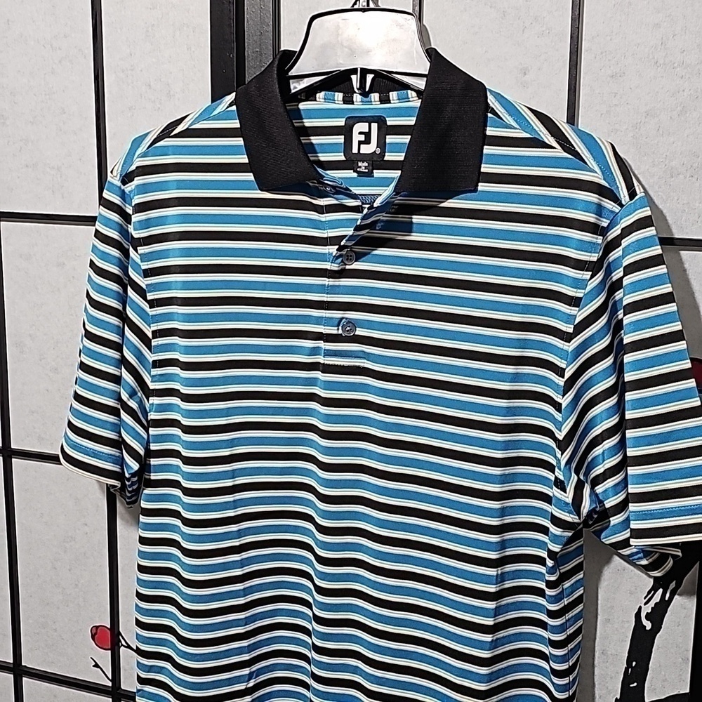 FootJoy Striped‎ Polo Shirt Size Small - Picture 2 of 7